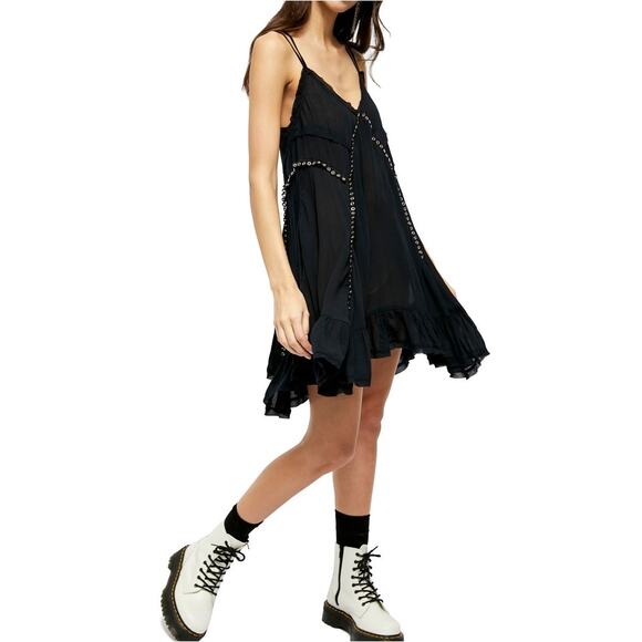 MSRP $88 Free People Sway With Me Trapeze Tunic Mini Size XS-S  SAME DAY SHIP - Picture 3 of 7